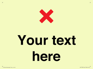 Custom plain background, red cross sign